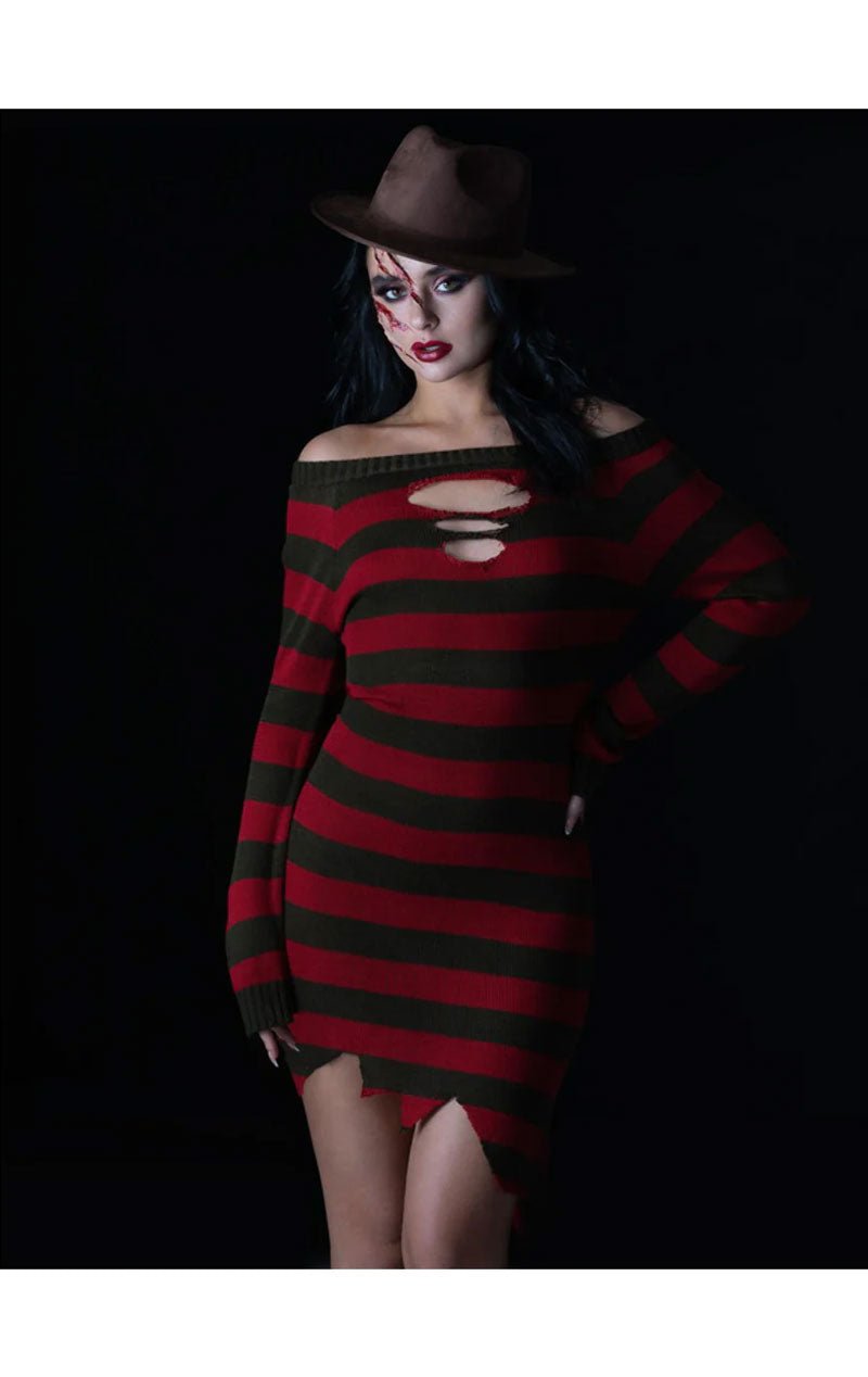 Womens Freddy Krueger Halloween Costume - Joke.co.uk