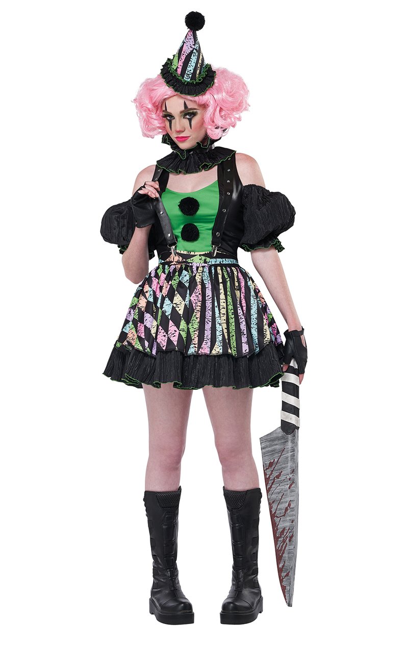 Womens Sweet But Psycho Clown Costume - Joke.co.uk